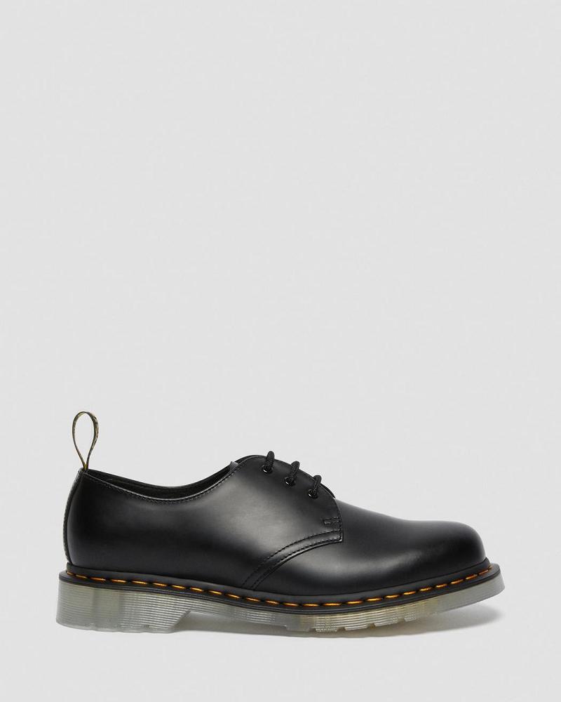 Black Women's Dr Martens 1461 Iced Smooth Leather Oxfords Shoes | CA 350QMA